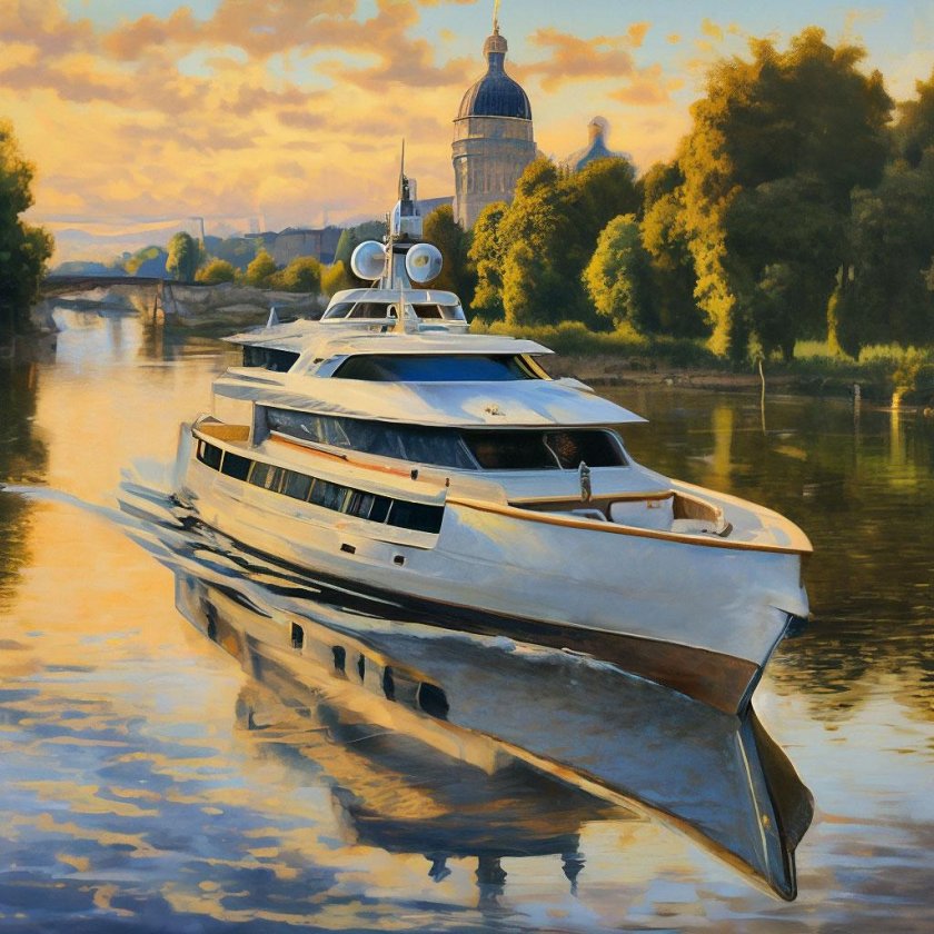 Красивая яхта