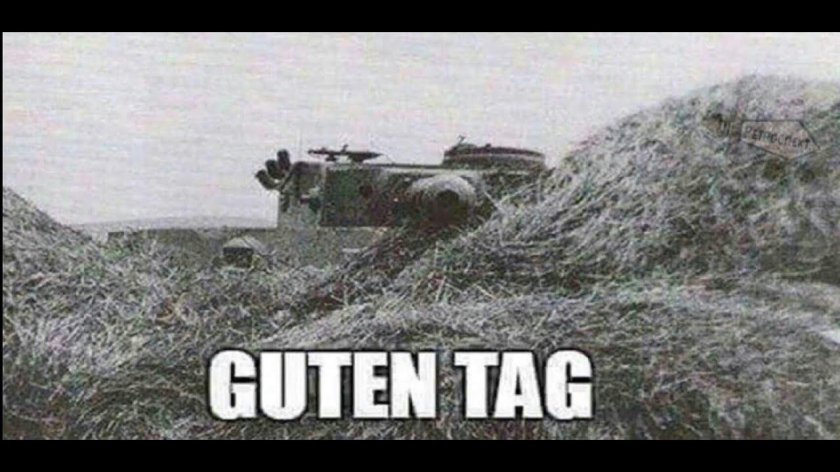 Танк в засаде