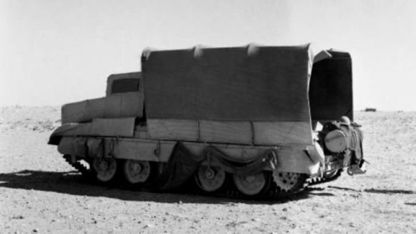 Танк замаскированный под грузовик