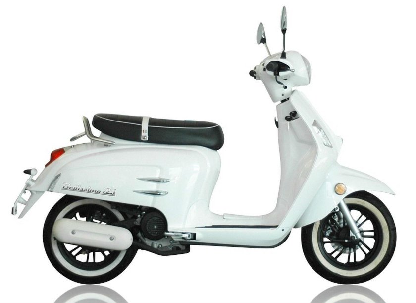 Ретро скутер 125 cc белый