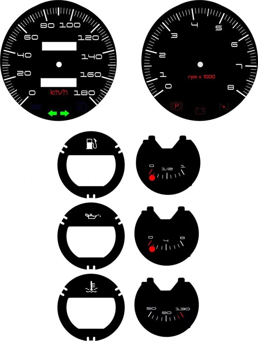 ВАЗ 2106 шкалы шкала приборов