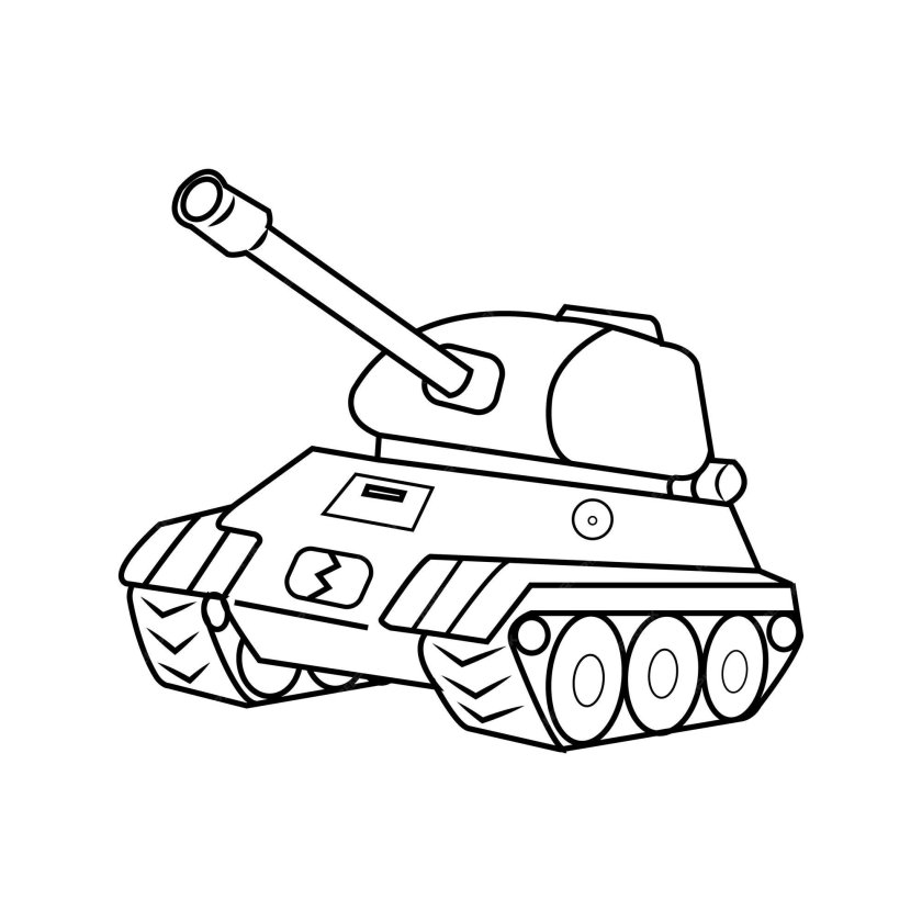 Танк т-34 раскраска для детей