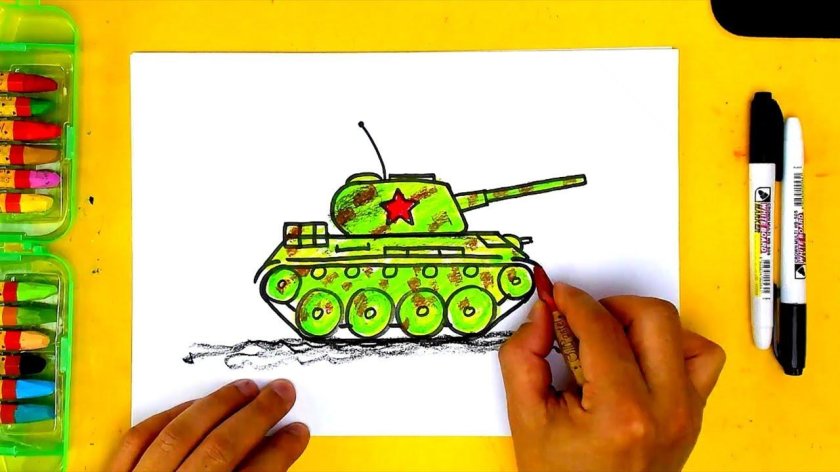 Танк т-34 для детей