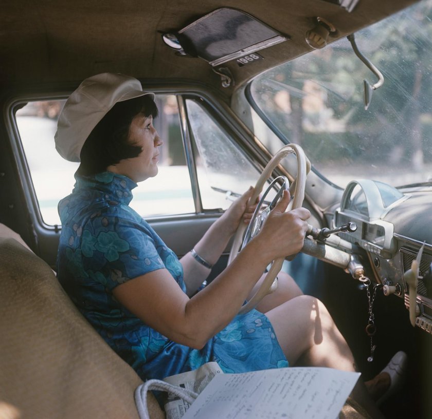 Вероника Дударова за рулем