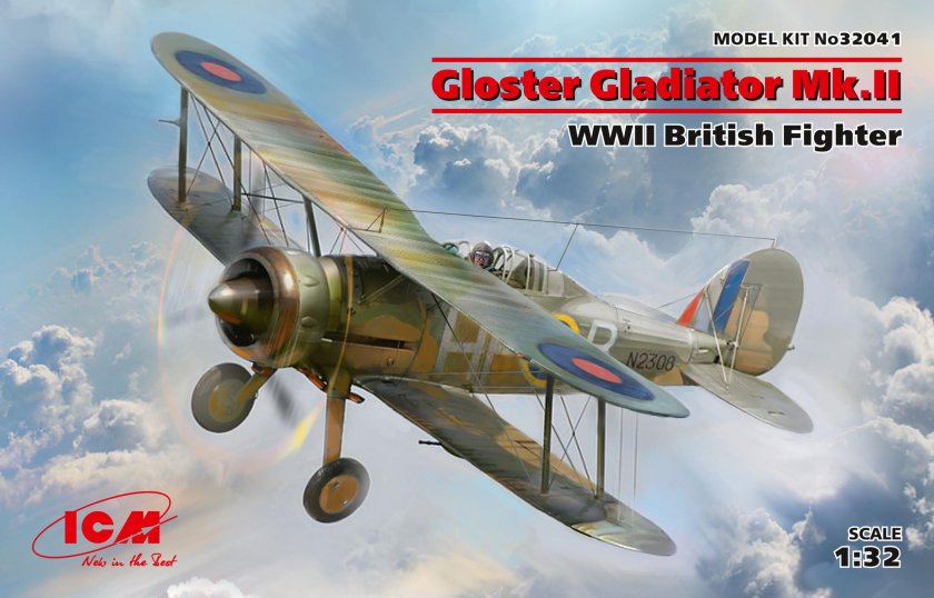 Самолёт Gloster Gladiator 1/32
