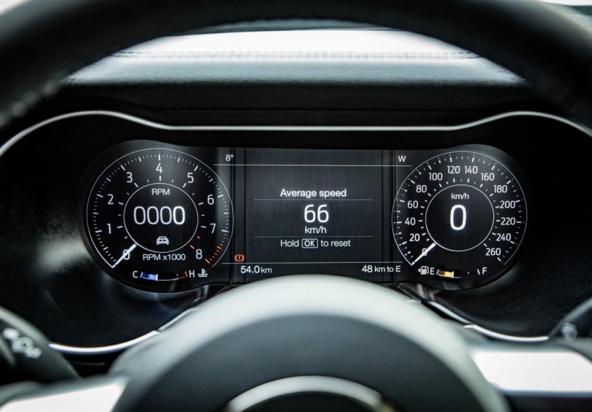 Форд Мустанг 2018 приборная панель