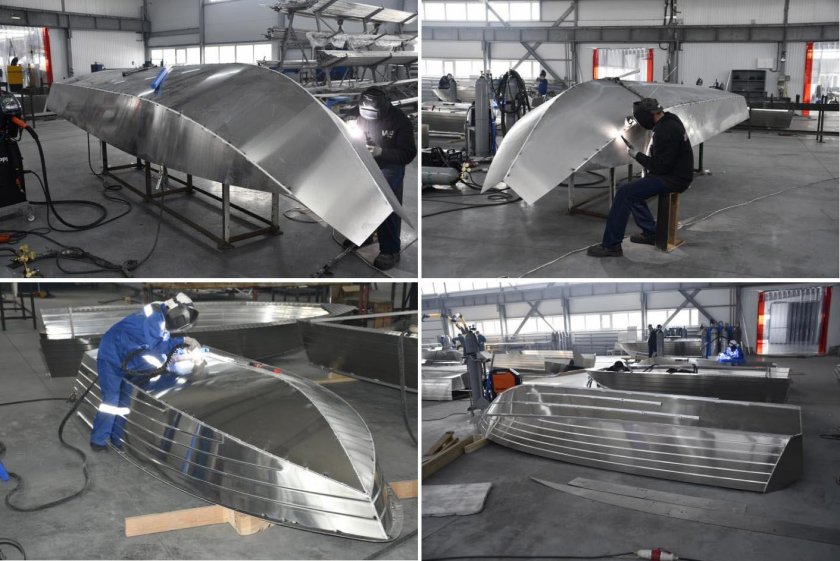 Алюминиевые лодки цех