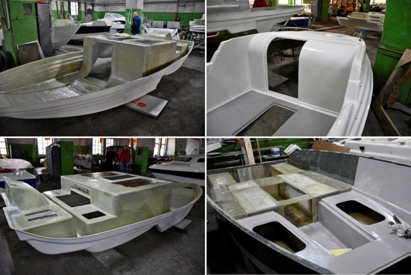 Композитная лодка 53 DS консоль River Boat Raskat