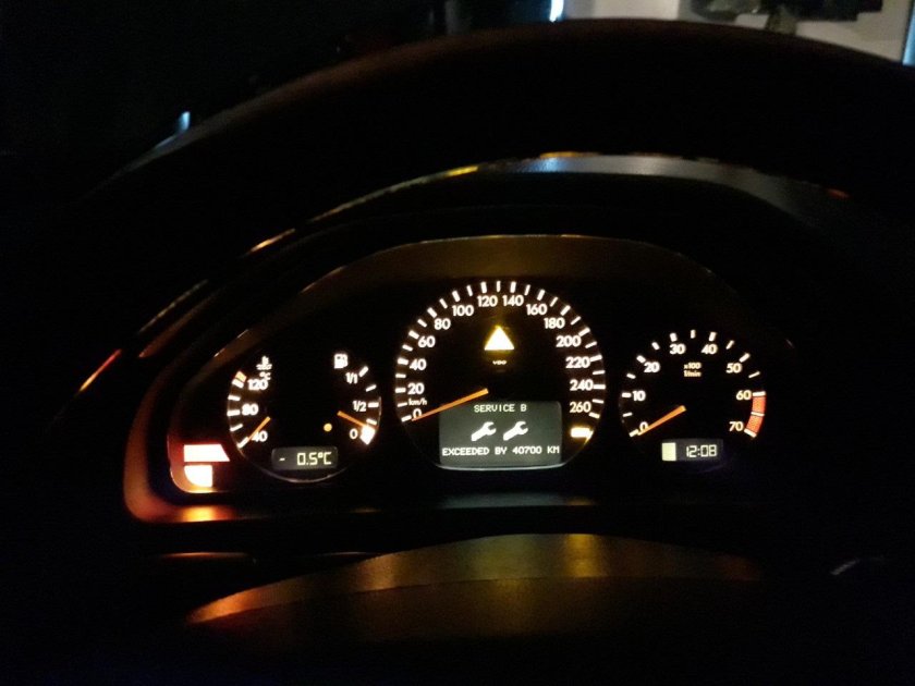 Приборка Мерседес w220