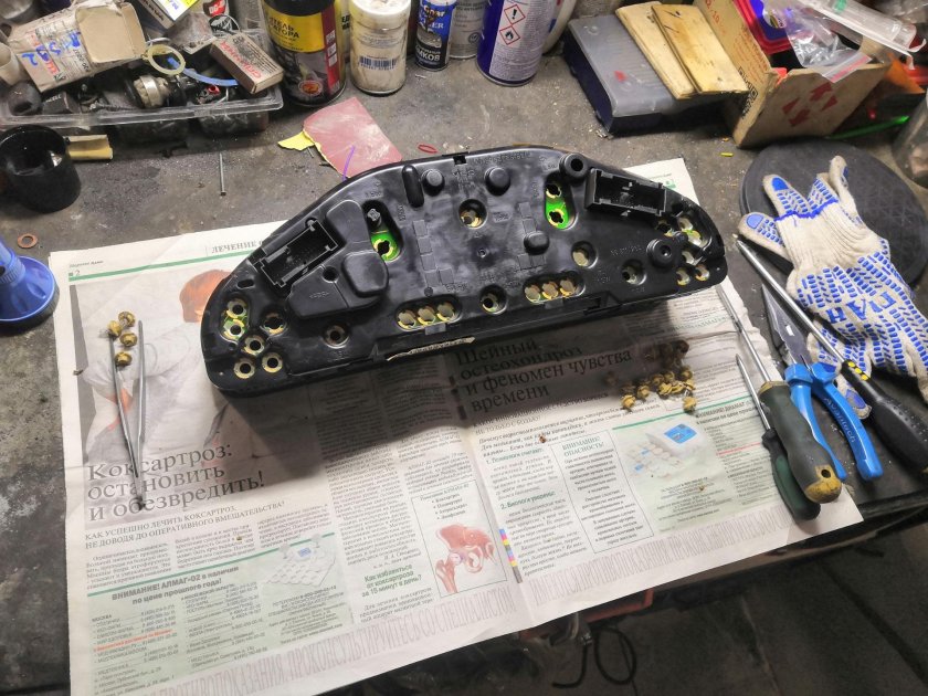 Лампочки подсветки приборной панели Мерседес w210