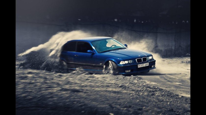 BMW e38 дрифт