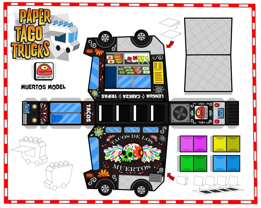 Фургон из бумаги