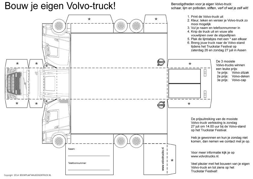 Volvo FH 600 развертка