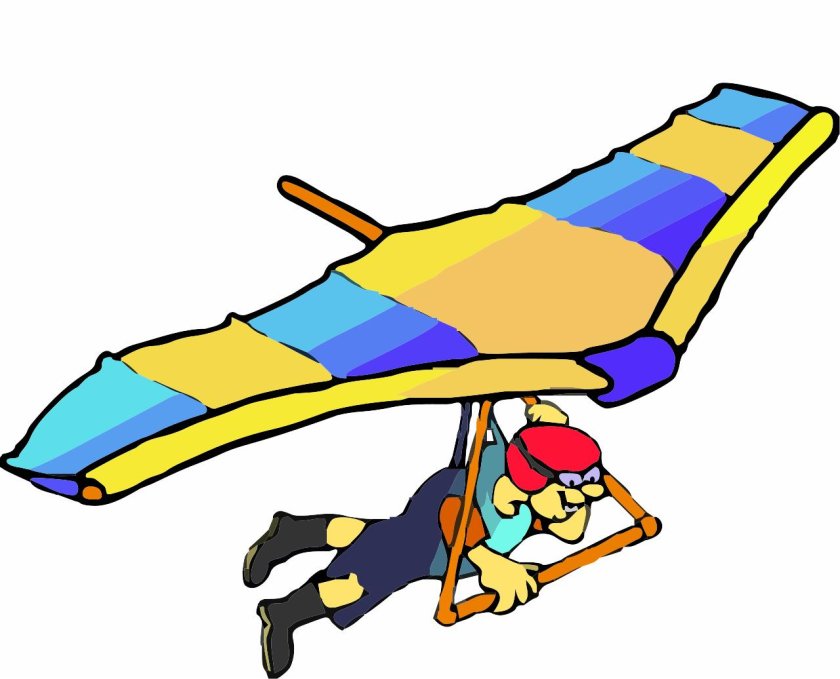 Дельтаплан рисунок для детей