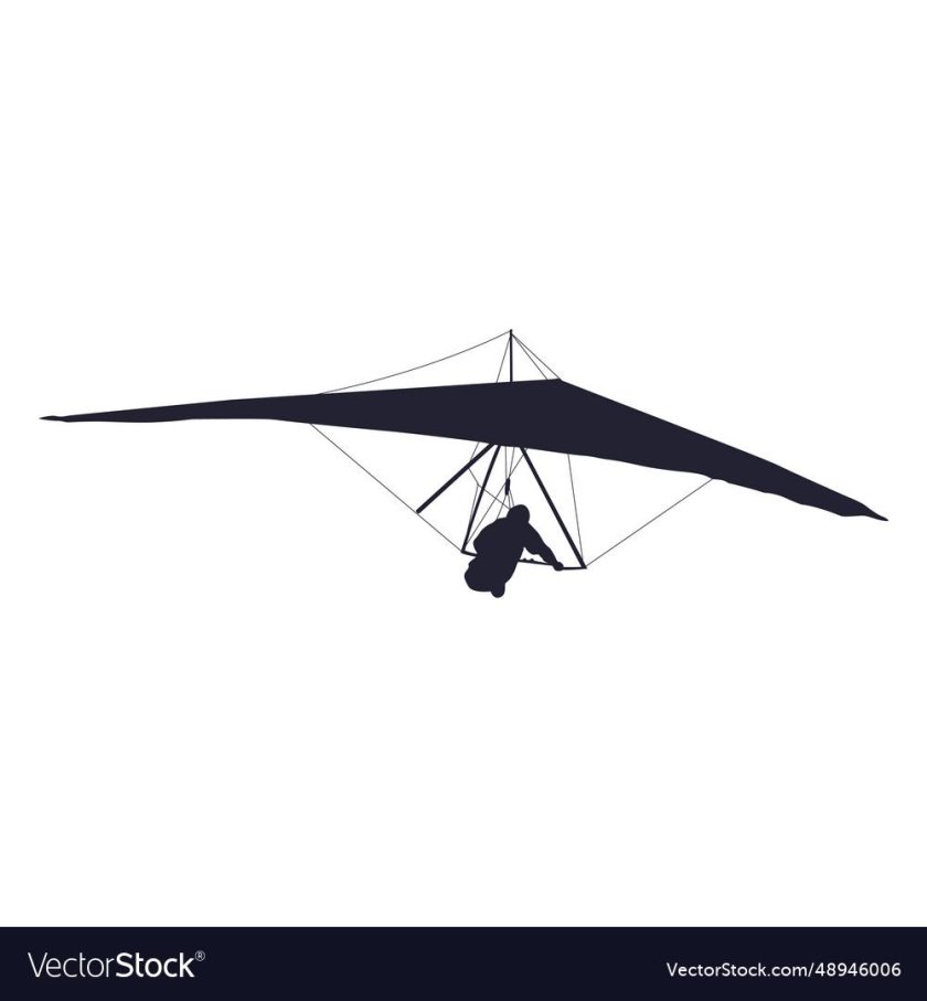 Дельтаплан силуэт