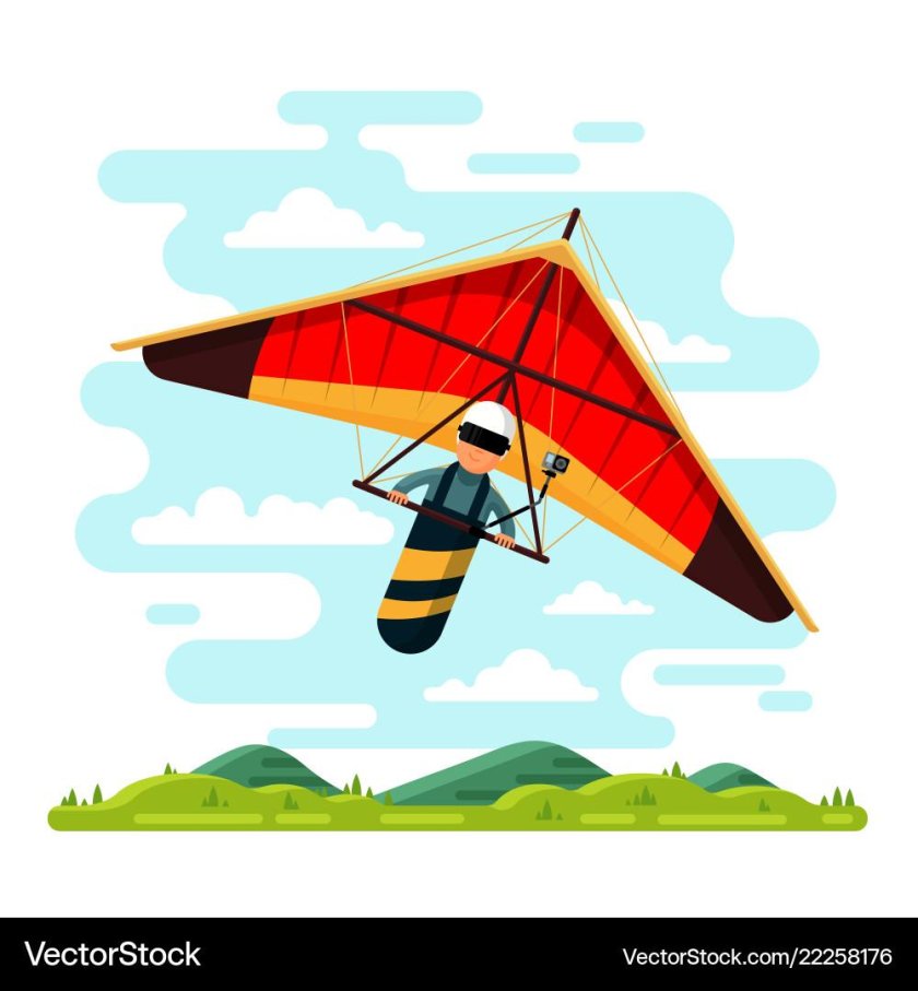 Дельтаплан рисунок