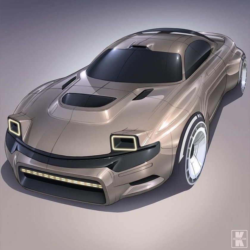 Футуристичный автомобиль