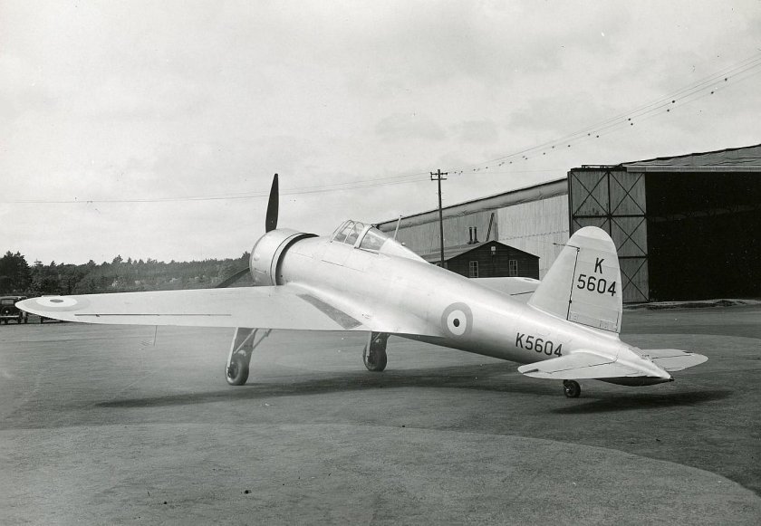 Gloster f.5/34 истребитель