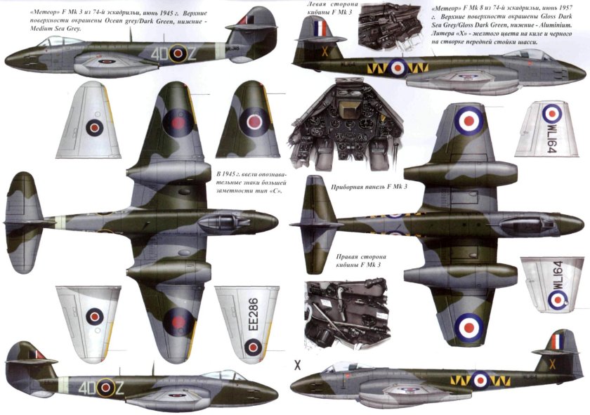 Gloster Meteor самолет