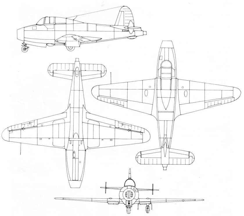 Gloster Javelin чертежи