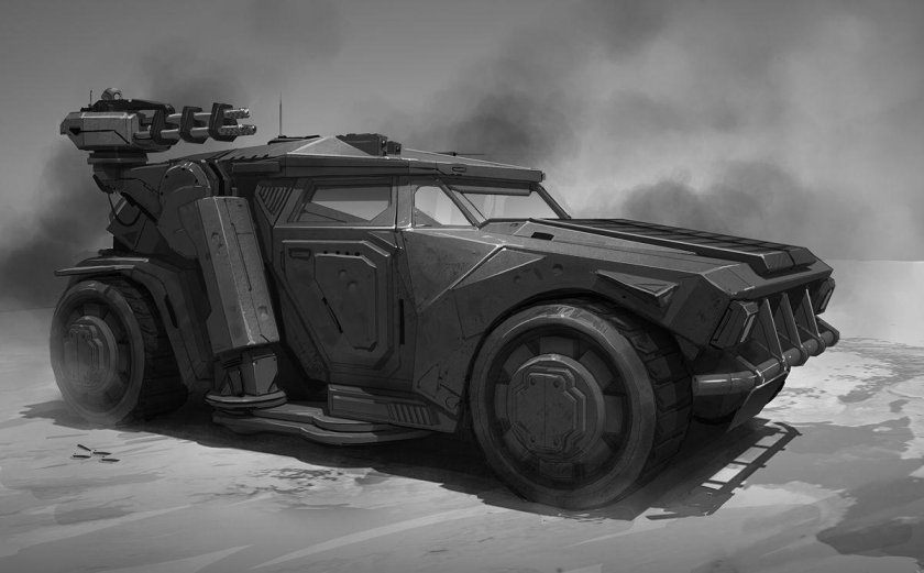 Дизельпанк броневик