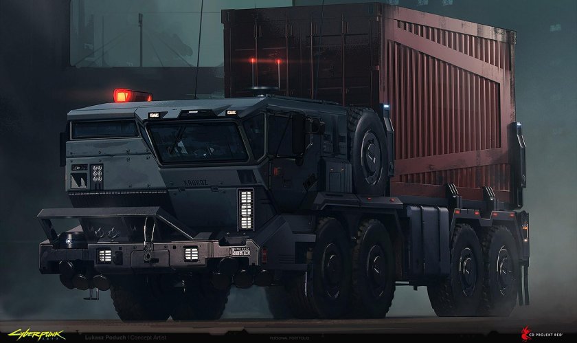 Грузовик Кавказ Cyberpunk 2077