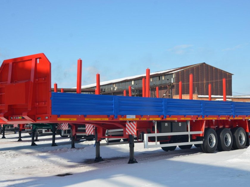 Бортовой полуприцеп Политранс ТСП 94171