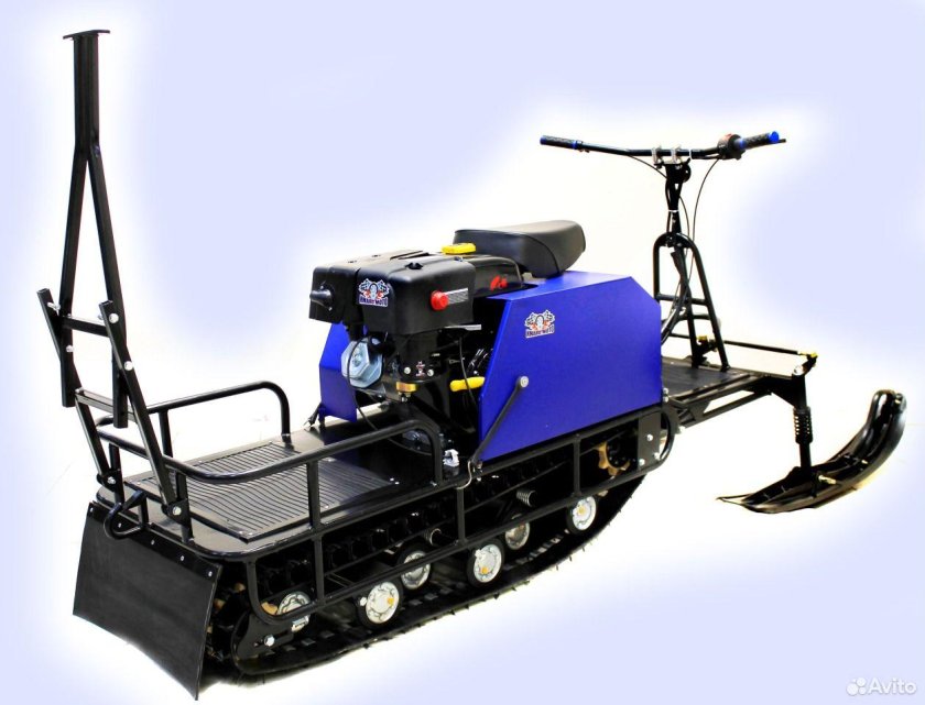 Мотобуксировщик Лидер с лыжным модулем 15 л/с