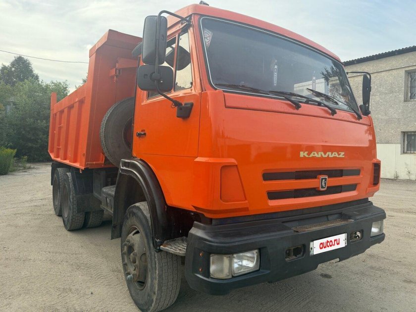 Камаз оранжевый 65115 самосвал
