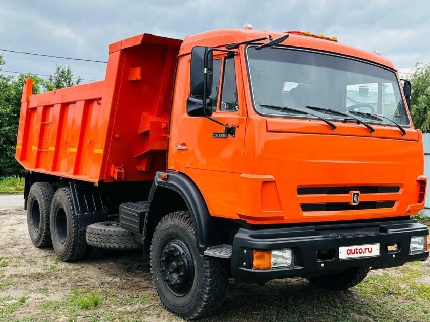 Камаз оранжевый 65115 самосвал