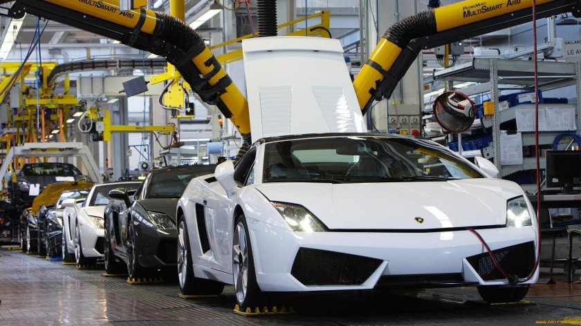 Завод Ламборджини в Италии