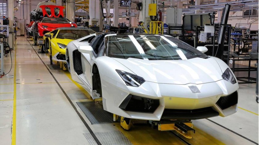 Завод Ламборджини в Италии