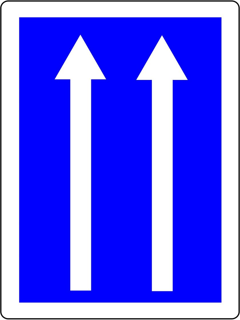 Знак начало полосы