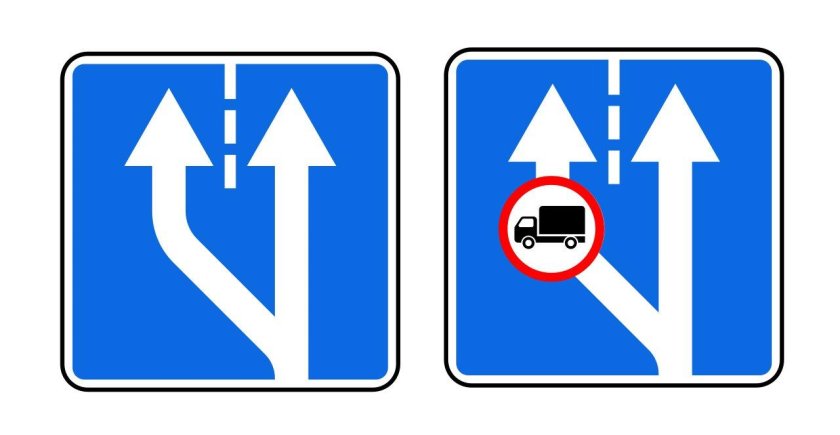 Дорожный знак 5.15.5 конец полосы