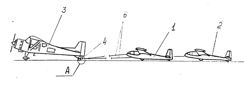 Буксировка планера