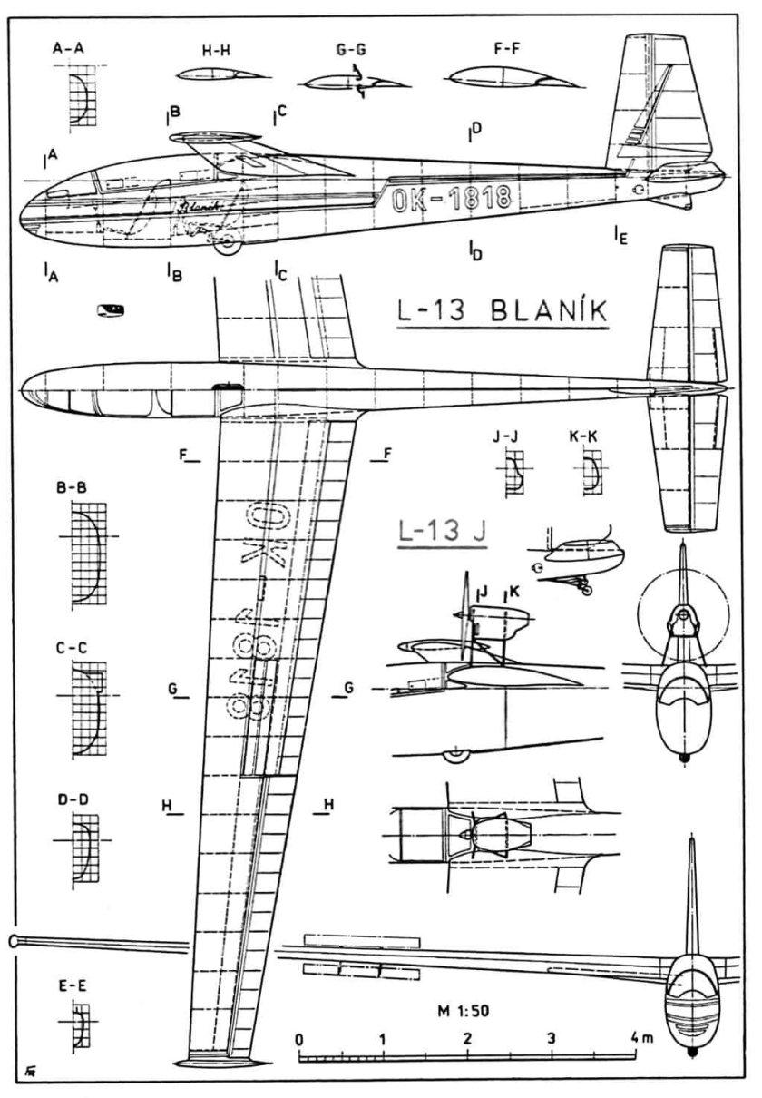 Планер Blanik l-13
