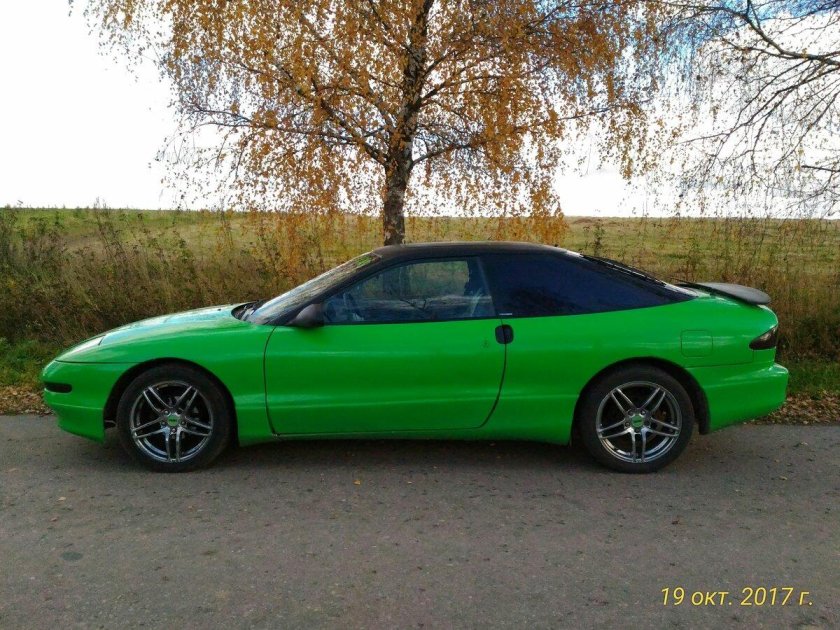 Mitsubishi eclipse 1995 зелёный