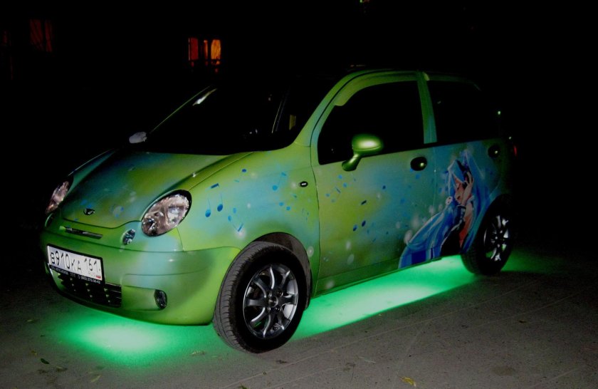 Тюнингованый Део Матиз