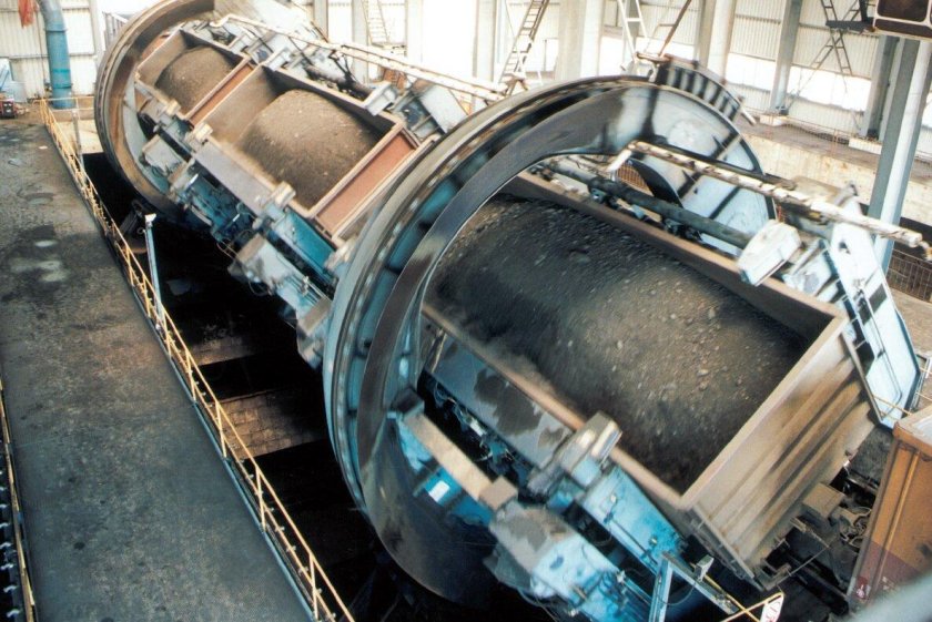 Роторный вагоноопрокидыватель ВРС 110