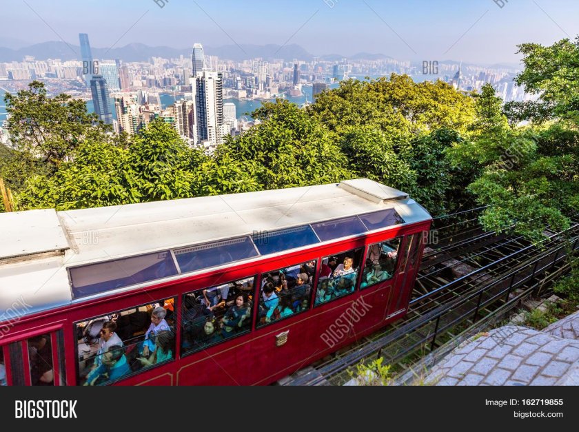 Гонконг трамвай на пик Виктория