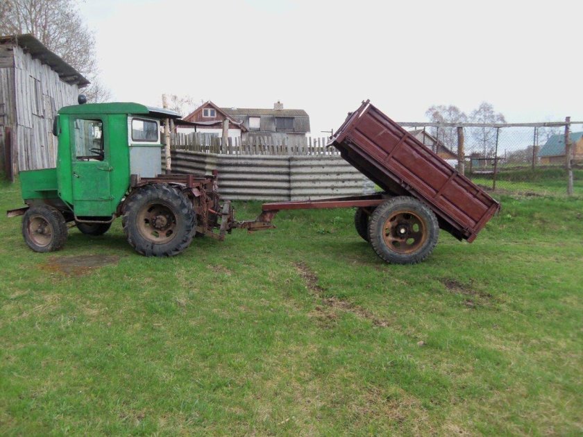 Т 25 С прицепом 2 ПТС 4