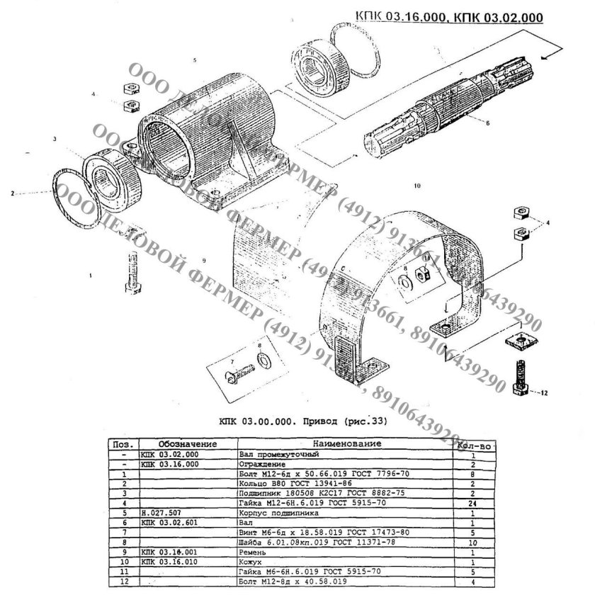 Каталог картофелеуборочного комбайна КПК 2-01