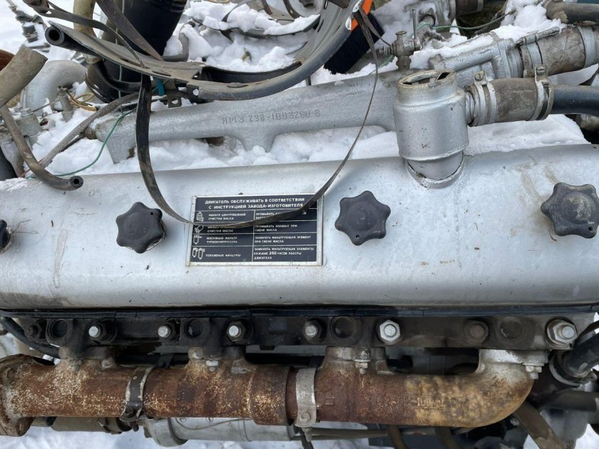 ЯМЗ 238 действующий двигатель стенд