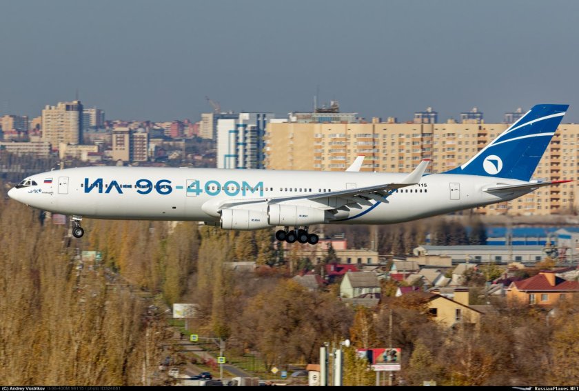 Ilyushin il-96-400 PU range