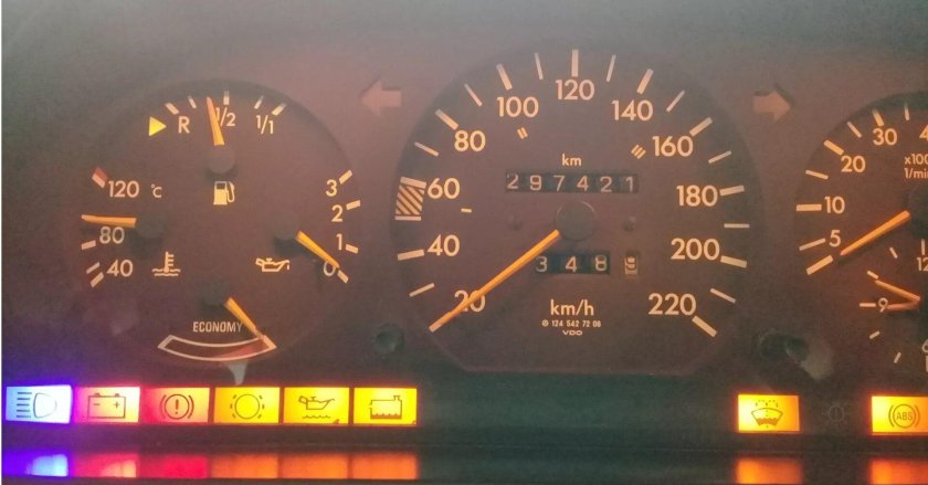 Индикаторы приборной панели Mercedes w124