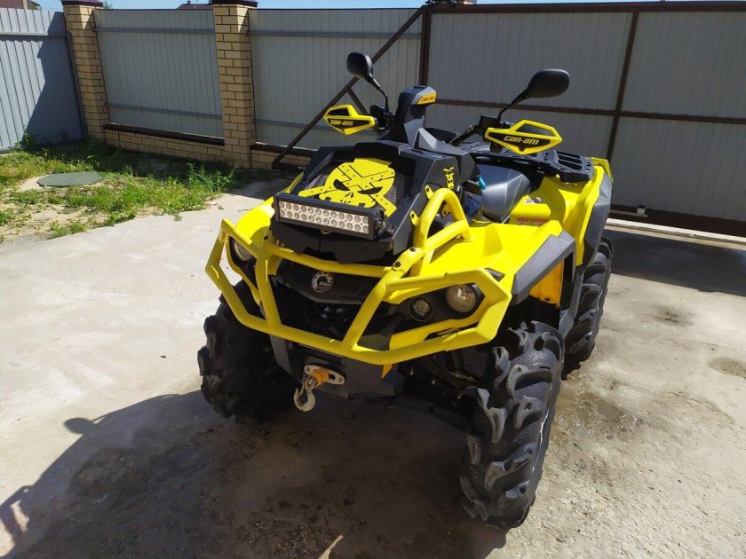 Квадроцикл желтый