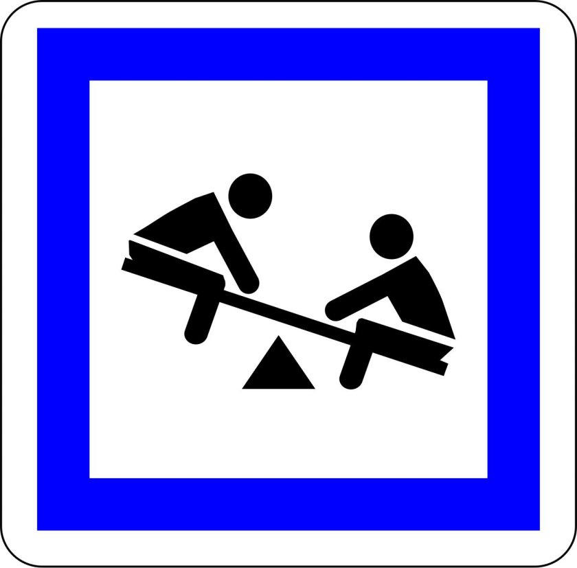 Дорожный знак детская площадка