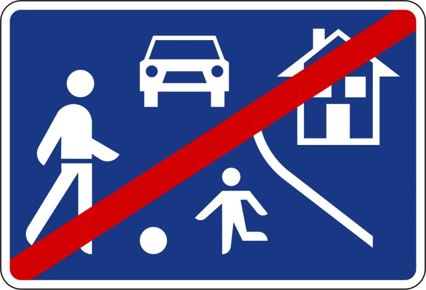 Дорожные знаки домики