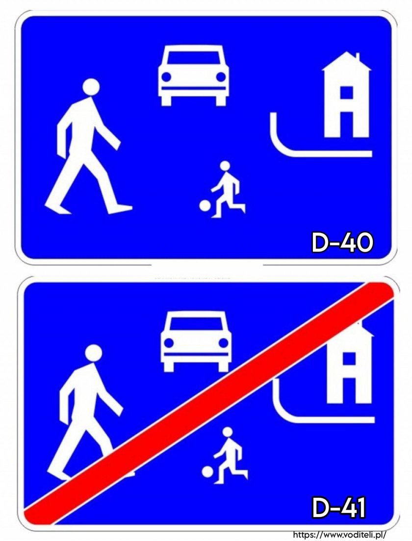 Жилая зона ПДД