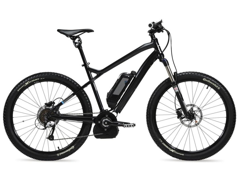 Черный горный велосипед